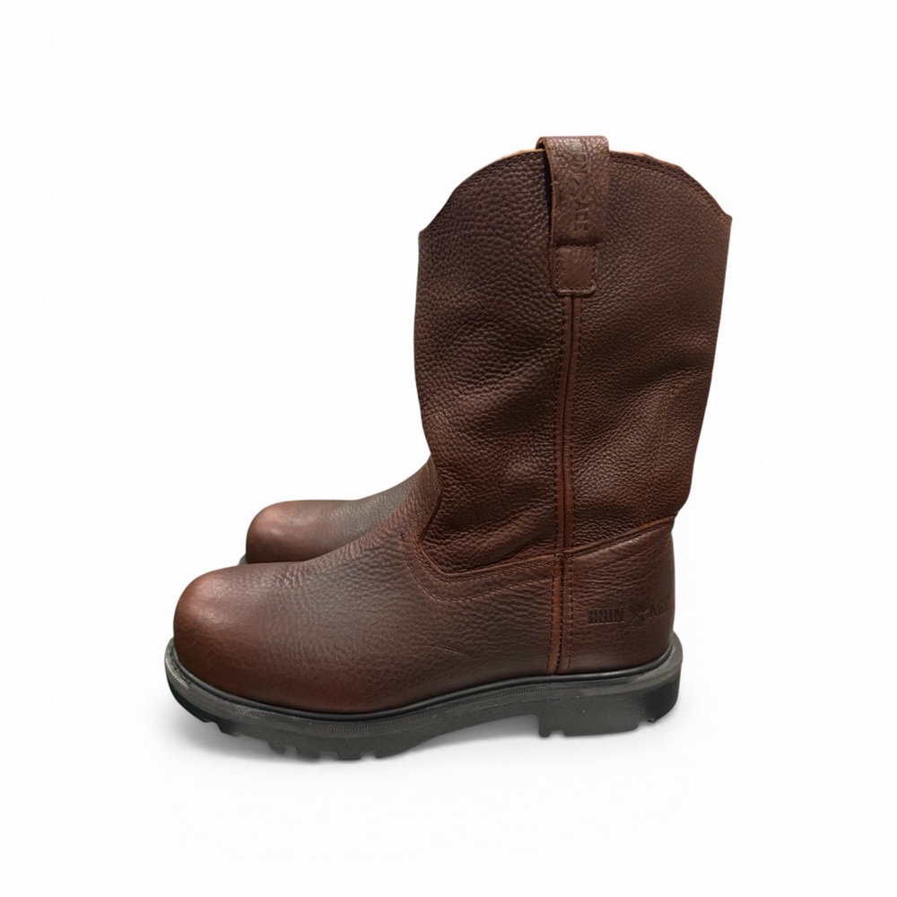 Iron Age Hauler Men's Brown 11" Wellington Work Boot Brown IA0194 Men Size 9 - Picture 4 of 7